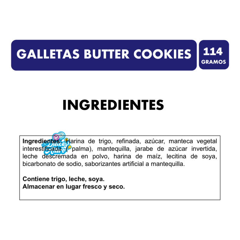 Galletas Danesa Sabor Mantequilla - Butter Cookies  ( 114g )