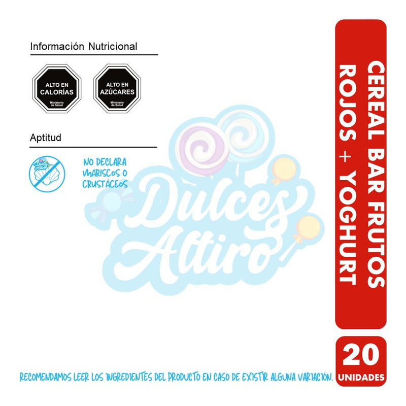 Barra De Cereal Frutos Rojos Cereal Bar (display De 20 Un)