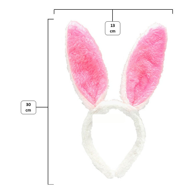 Orejas De Conejito De Pascua Rosadas (pack De 12 Unidades)