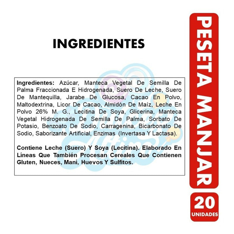 Peseta Con Relleno Manjar - Fruna (bolsa Con 20 Uni)