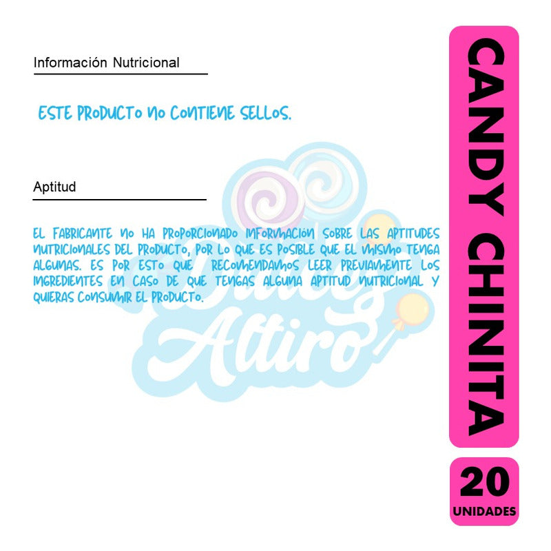 Caramelo Candy Chinita Mabu- Libre De Sellos(caja Con 20uni)