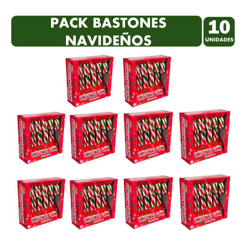 Especial Navidad - Bastoncitos Navideños (pack Con 10 Uni)