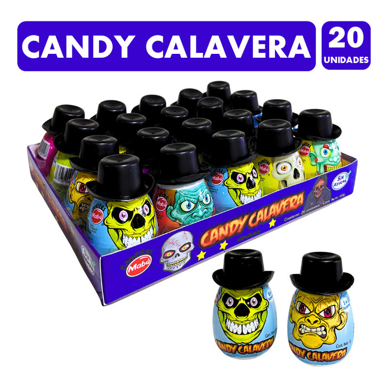 Dulces Halloween - Candy Calavera De Mabú (20 Unidades)