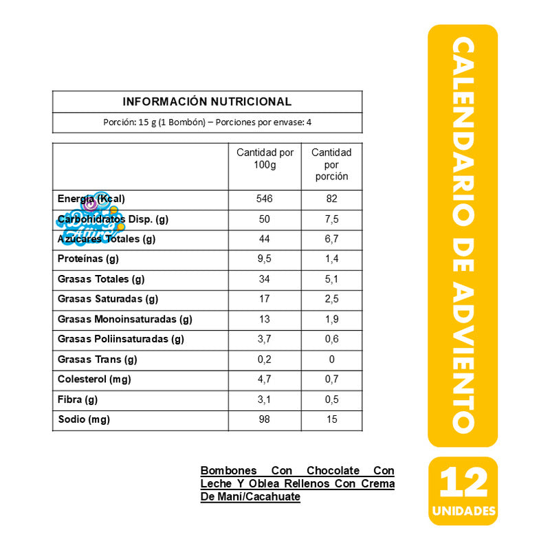 Calendario De Adviento - Bon O Bon Surtidos (caja Con 12 Un)