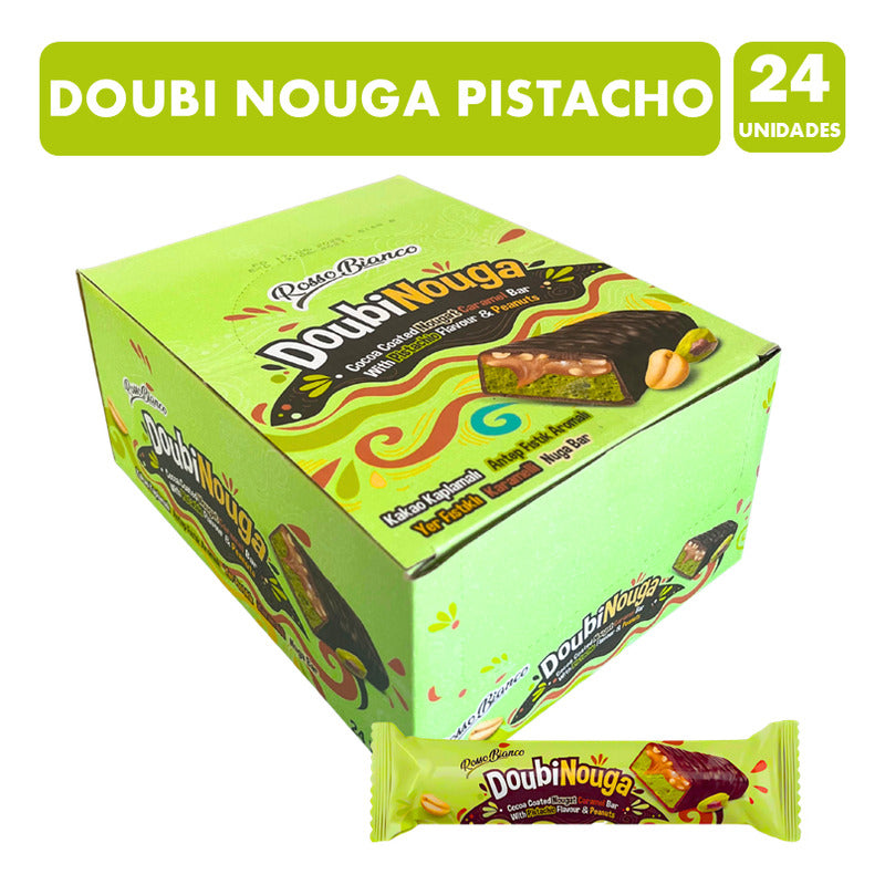 Chocolate Sabor Pistacho Con Caramelo Y Nueces (caja 24 Uni)