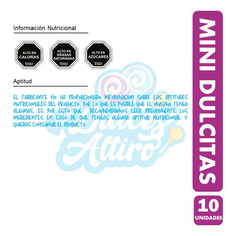 Galletas Mini Dulcitas De Costa (para Colación) - Pack 10un.