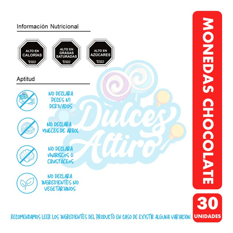 Monedas De Chocolate De Ambrosoli - (bolsa Con 30 Unidades).