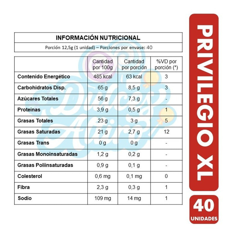 Bombones Privilegio Xl, Chocolate Relleno (bolsa Con 40 Uni)