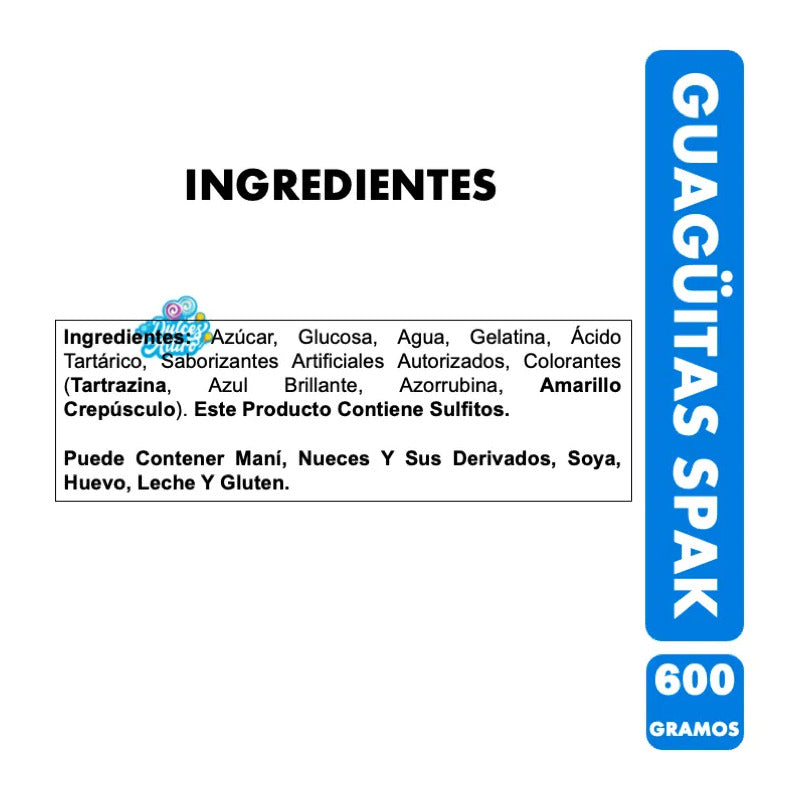 Guagüitas Marshmallows Sabores Frutales De Spak (bolsa 600g)