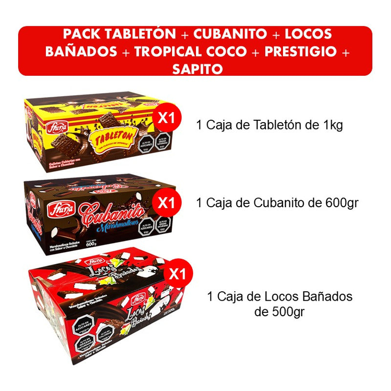 Pack Para Golosos - Dulces De La Infancia - Tropical Coco