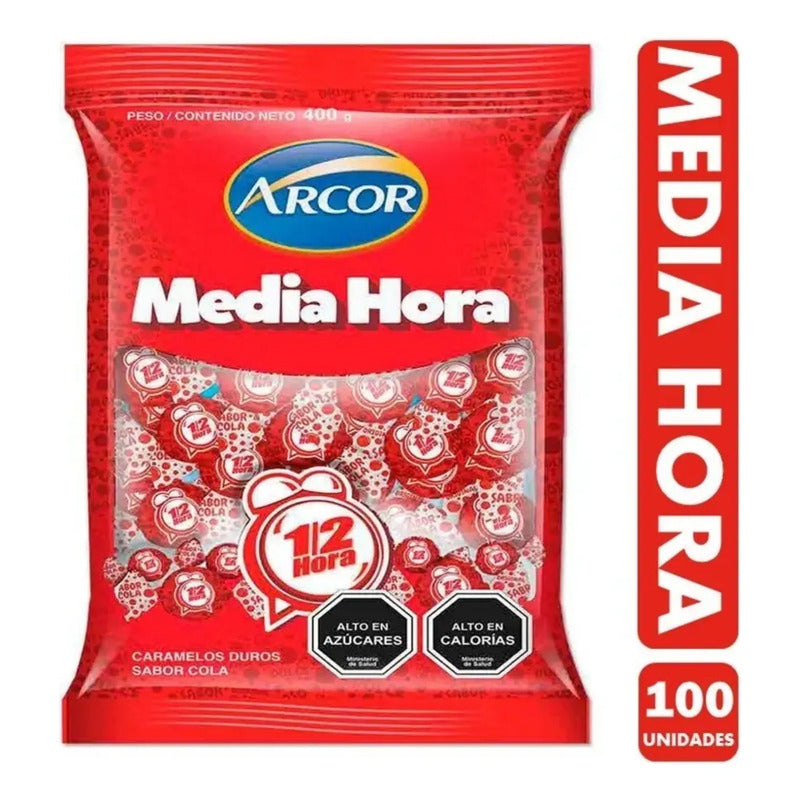 Caramelos Media Hora Sabor Cola De Arcor (bolsa Con 100u)