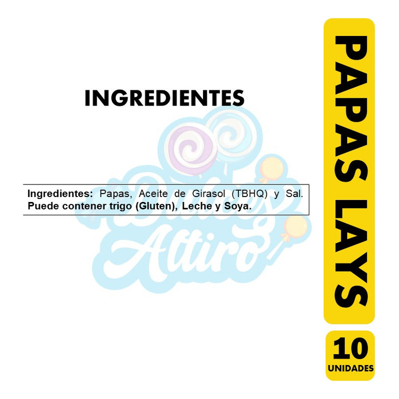 Papas Fritas Lays Saladas (pack Con 10 Unidades)