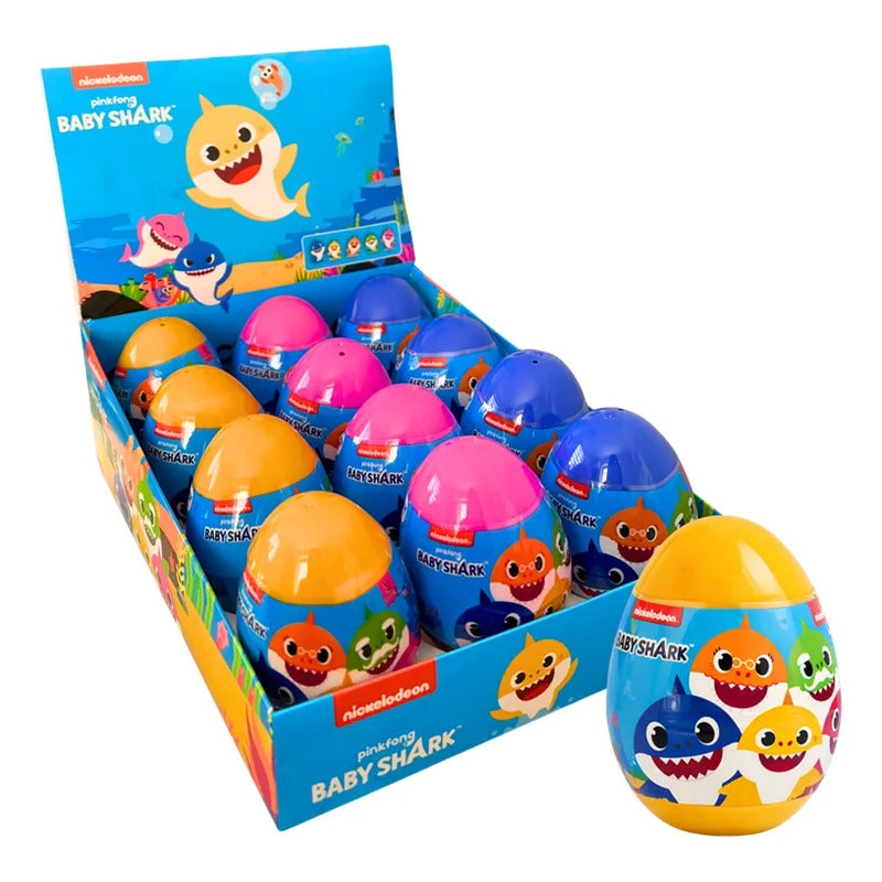 Huevo Sorpresa Baby Shark Brickell Candy (display 12 Uni)