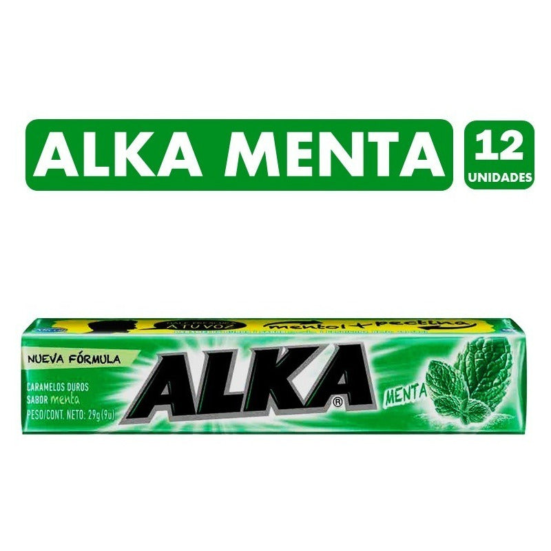Caramelo Alka Sabor Menta (display 12 Unidades)