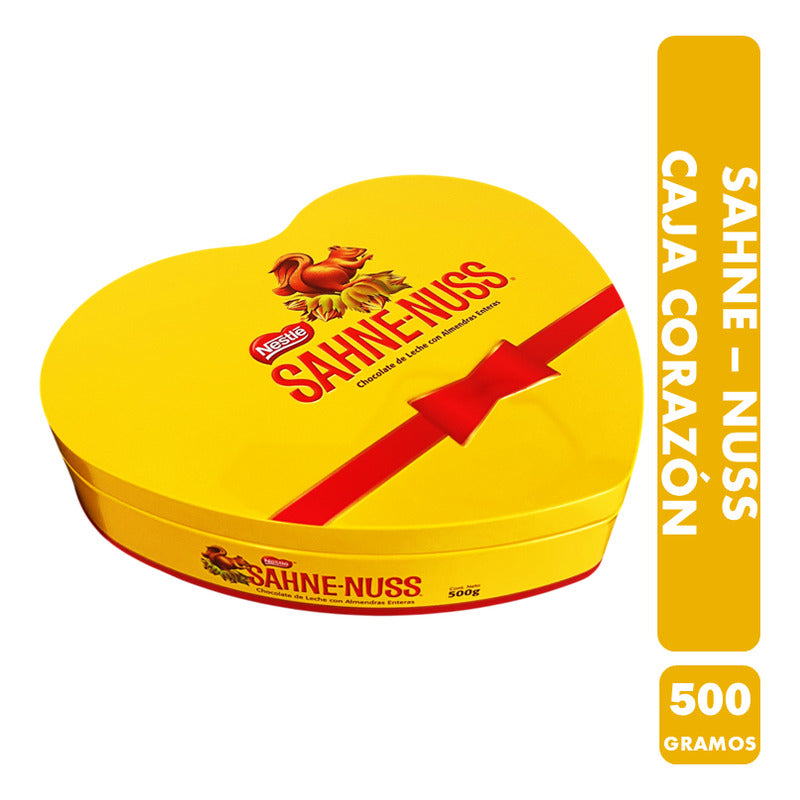 Caja Metálica Para Regalo Con Chocolates Sahne Nuss (500 Gr)