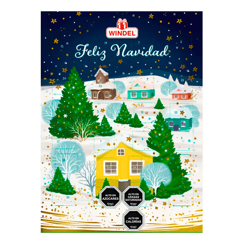 Calendario De Adviento - 24 Días Para Navidad ( 75g ) Calendario Adviento Chocolate