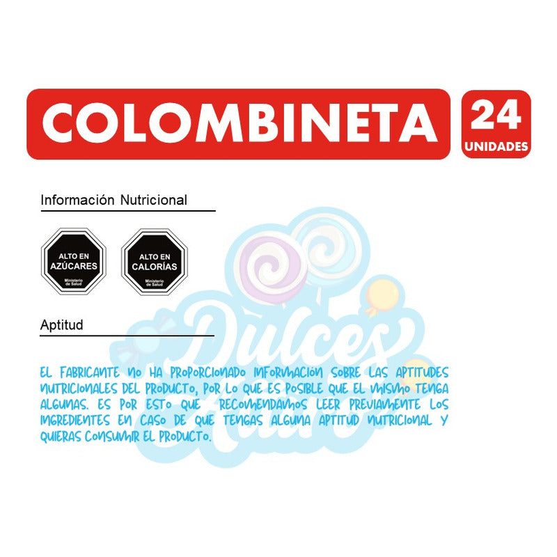 Chupetin Colombineta Choco Caramel Relleno (bolsa Con 24u)