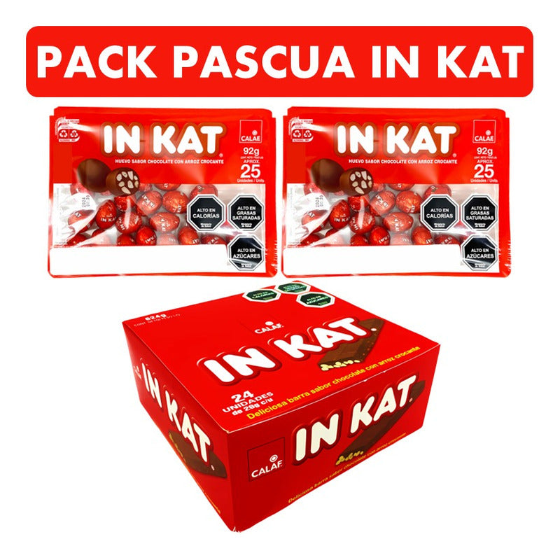 Pack 2 Bandejas De Huevitos De Pascua Inkat + Caja In Kat