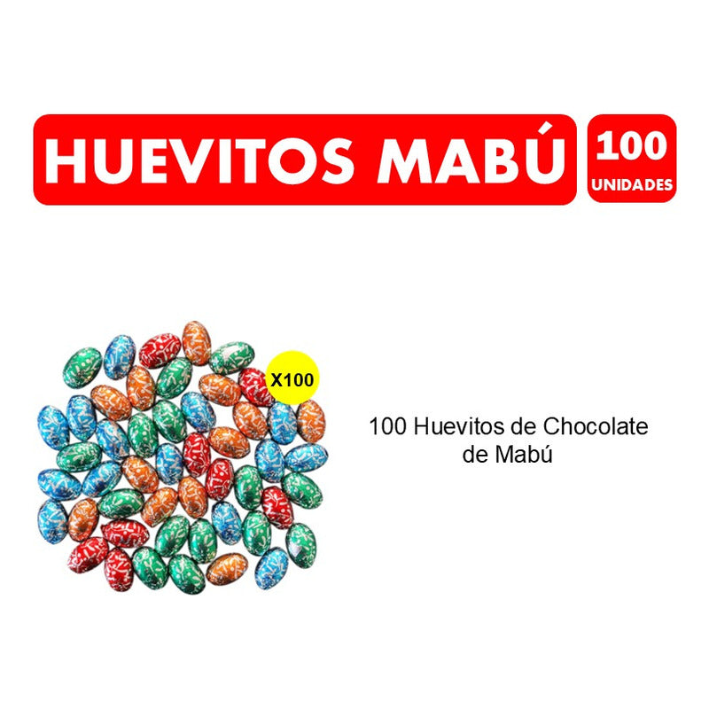 Huevitos De Pascua De Mabú (pack De 100 Huevos De Chocolate)