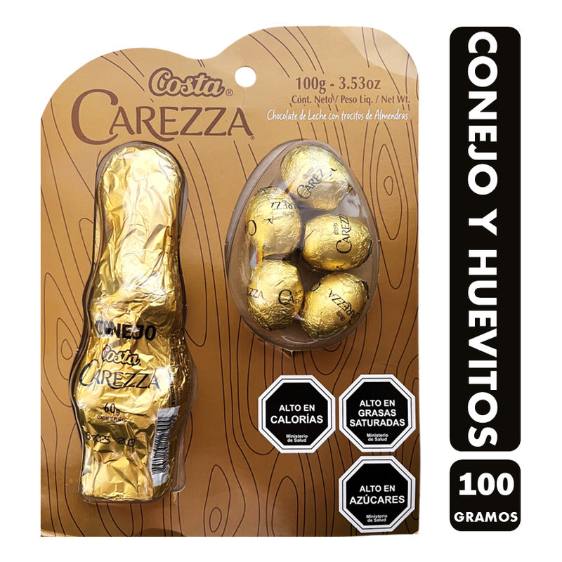 Conejo Y Huevo De Pascua Carezza -pack Especial Para Regalo