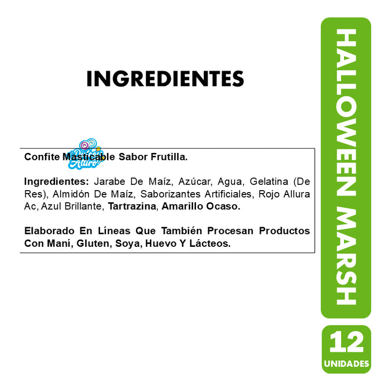 Dulces Para Halloween -gomitas Con Formas Terroríficas (12u)