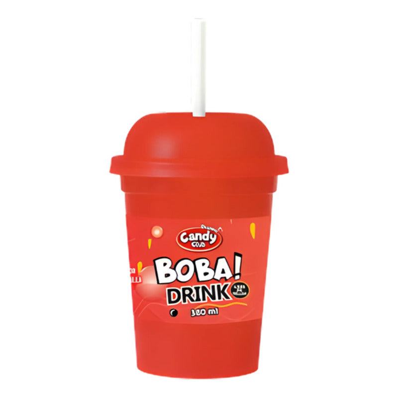 Boba Drink Bebida Con Pelotitas Explosivas - Sabor Frutilla