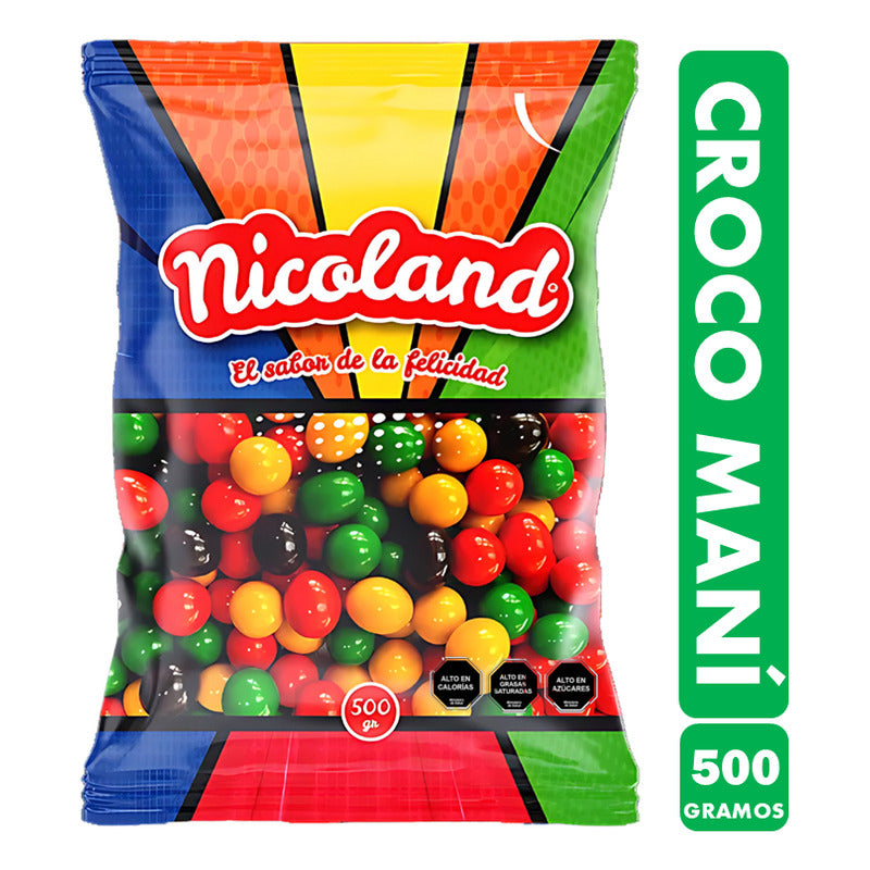 Croco Maní - Chocolate Con Maní De Colores (500 Gramos)