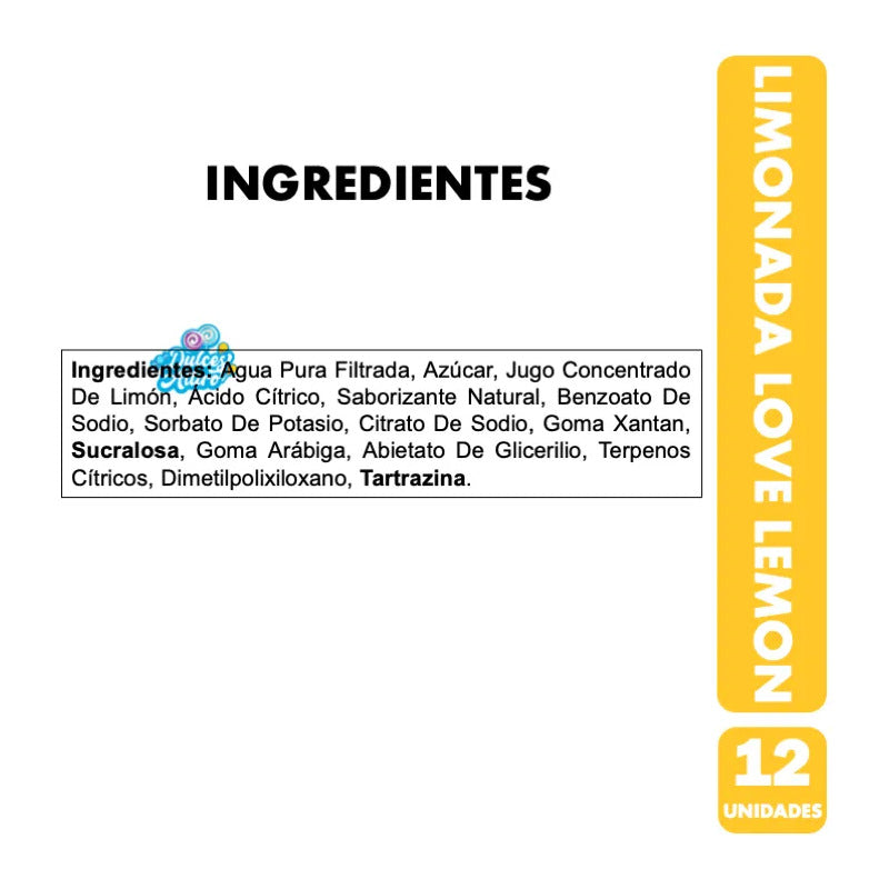 Jugo Love Lemon Limonada Original (display 12 Unidades)