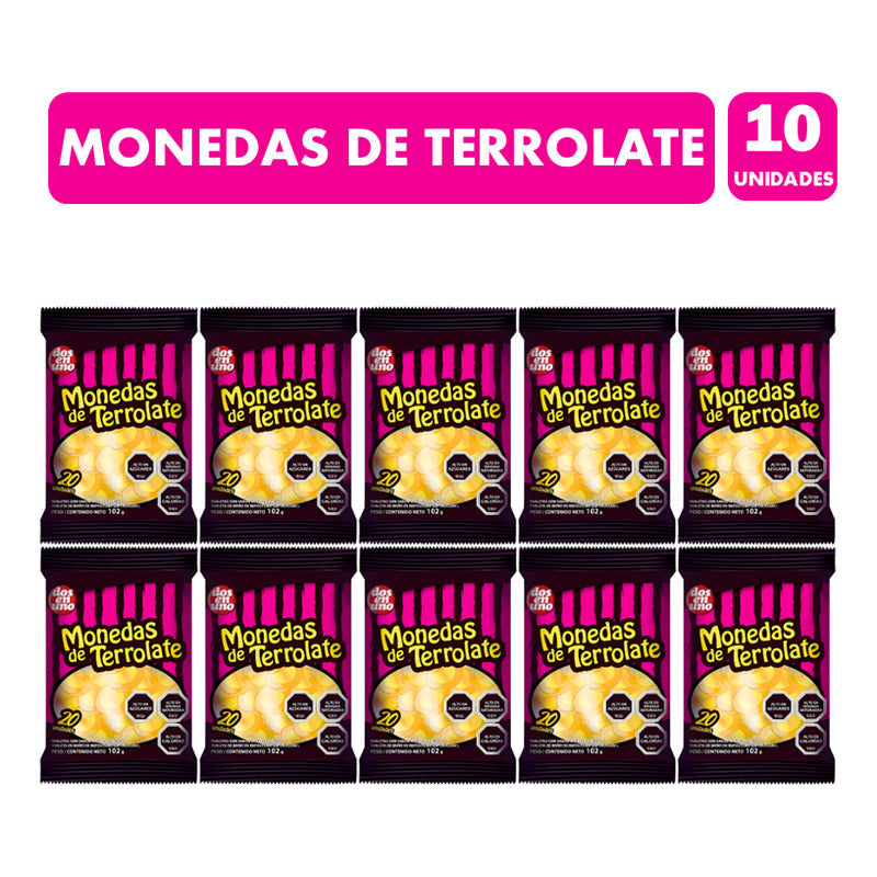 Dulces Para Halloween - Monedas De Terrolate (pack 10 Uni)
