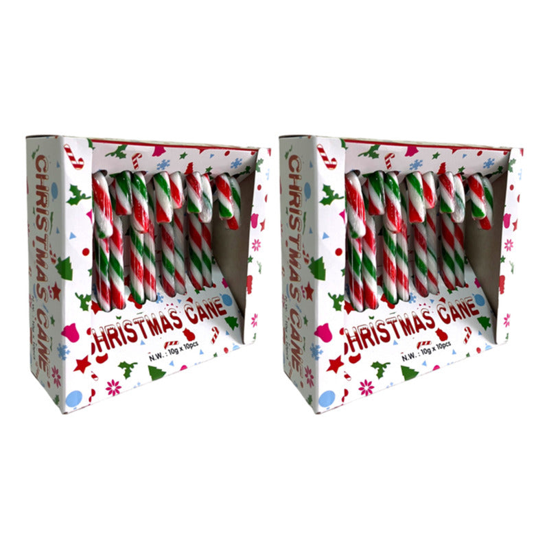 Bastones Dulces De Caramelo De Navidad - Pack De 2 Cajas