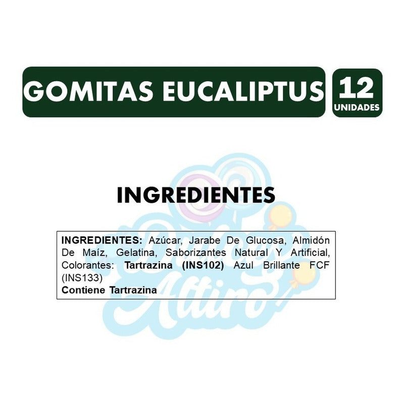Display Pastillas Gomitas Alka Eucaliptus (display 12 Un)