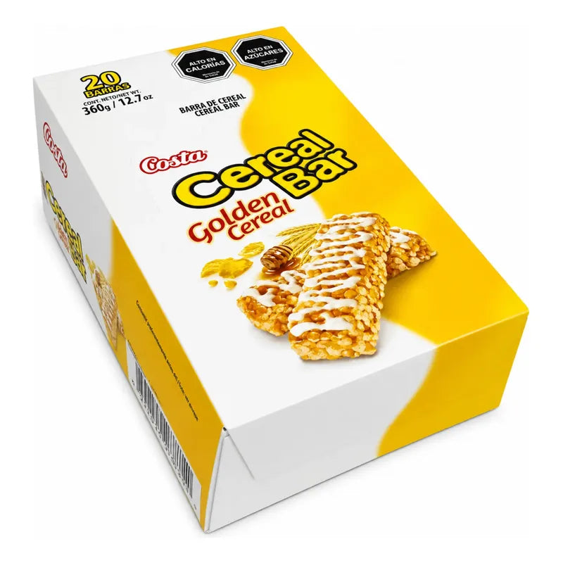 Barras De Cereal Costa Golden 20 Barras Caja De 360 G