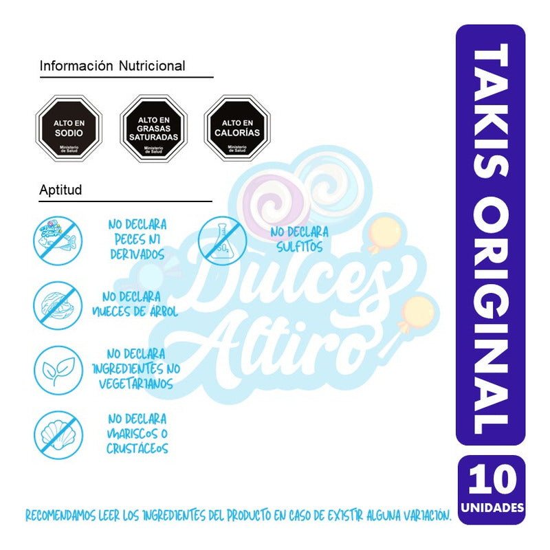 Takis Original - Especial Colación (pack De 10 Unidades)
