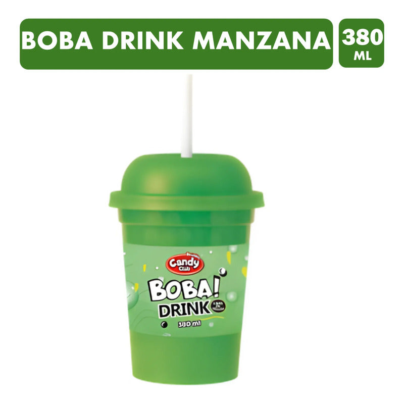 Boba Drink Bebida Con Pelotitas Explosivas - Sabor Manzana