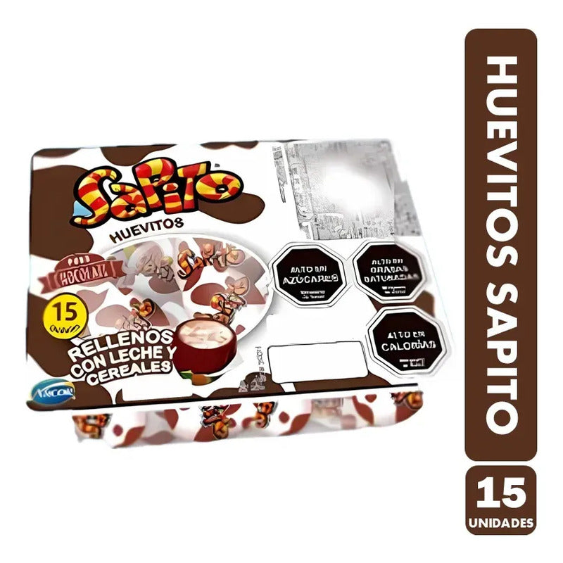 Huevitos De Pascua Chocolate Sapito (bandeja 15 Unidades)