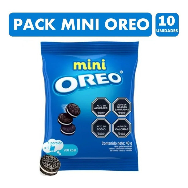 Galletas Mini Oreo, (para Colación) - Pack De 10 Unidades.