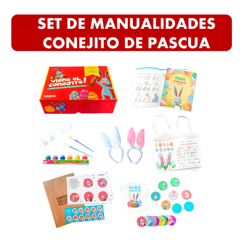 Kit De Manualidades Conejito De Pascua - (pack 2 Niños)