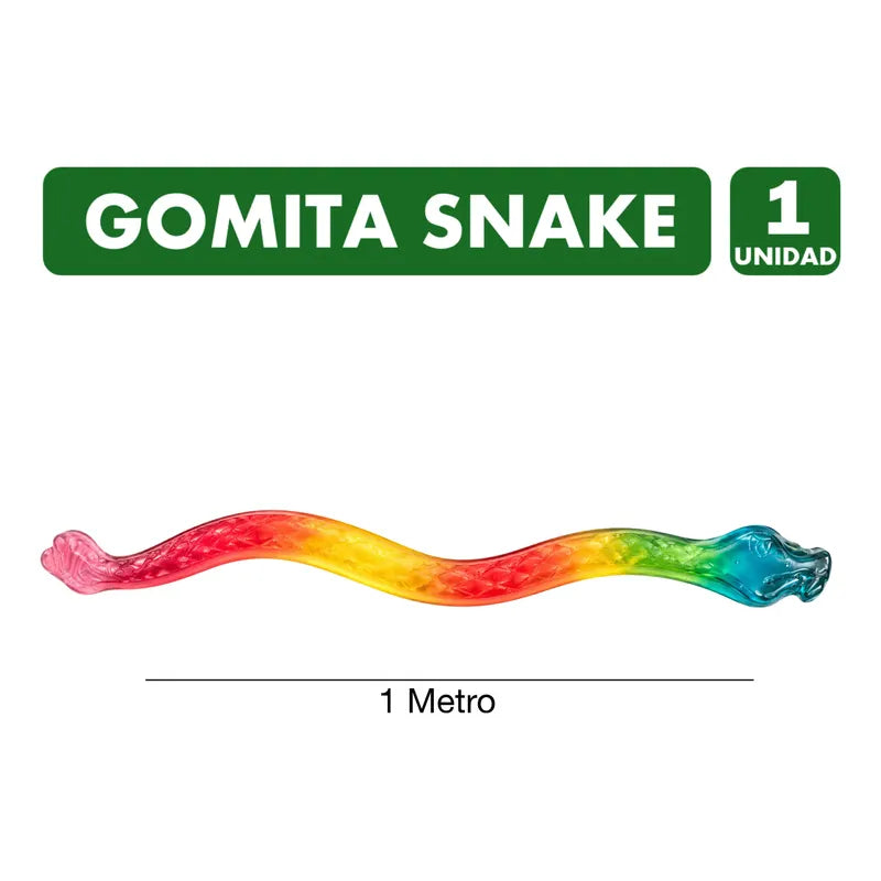Gomita Serpiente De Un Metro Snake Unitario Ambrosoli 66g