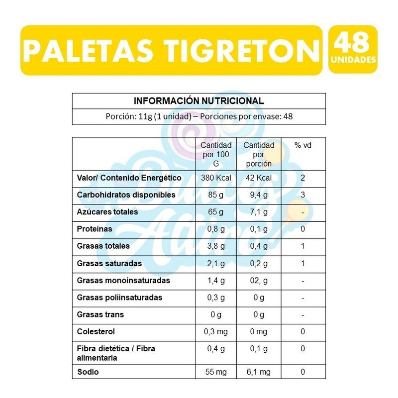 Paleta Tigreton (caja Con 48 Unidades)