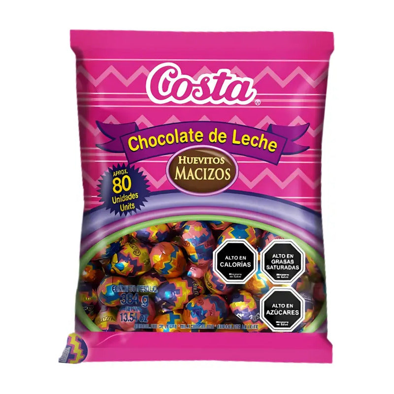 Huevos De Pascua Costa De Chocolate Macizo (bolsa De 80un)