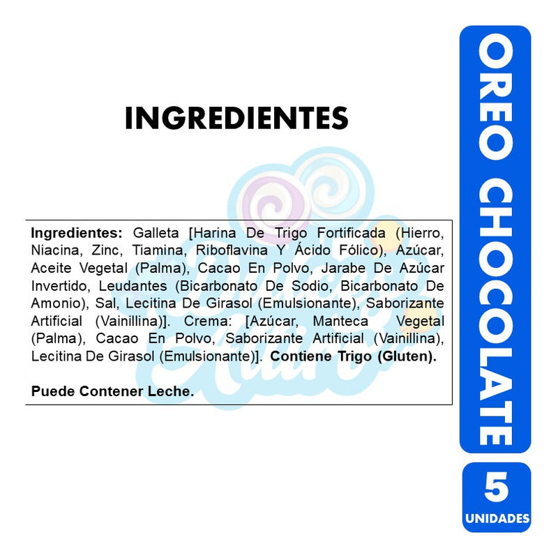 Galletas Oreo Sabor Chocolate - Para Colación (pack 5 Uni)