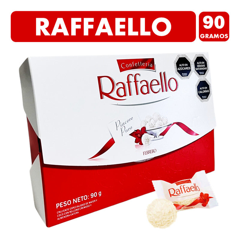 Bombones Raffaello Sabor Wafer Y Coco (caja Con 90 Gramos)