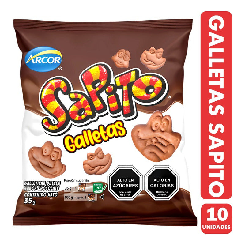 Galletas Sapito De Arcor, Para Colación - (pack De 10 Uni)