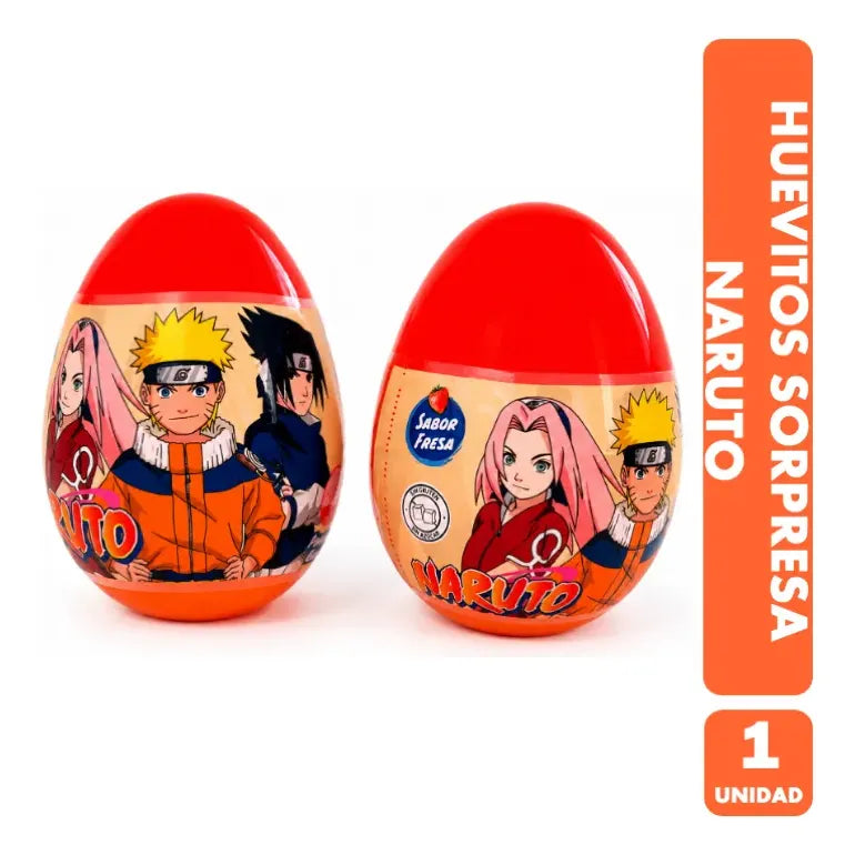 Huevitos Coleccionables Naruto Brickell Candy Sin Azúcar 1un