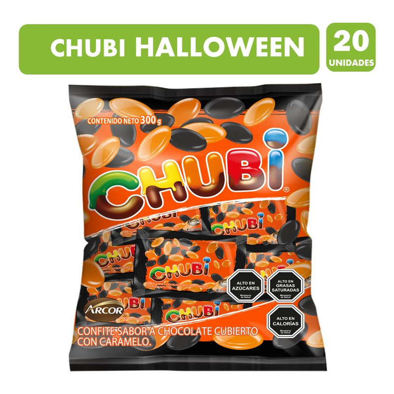 Dulces Halloween - Chubi Marca Arcor (bolsa Con 20 Unidades)
