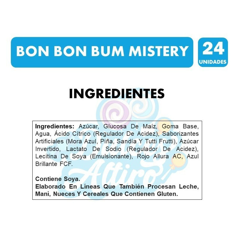 Bon Bon Bum Halloween - Mistery Arcoíris (bolsa Con 24u)