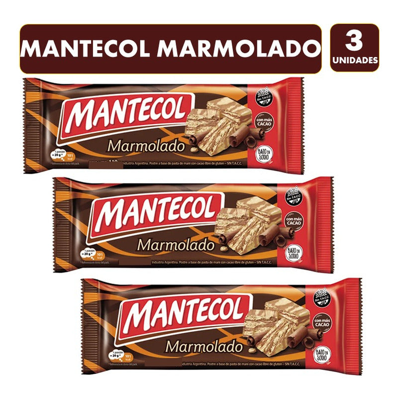 Mantecol Marmolado Con Cacao - Sin Gluten (pack 3 Unidades)