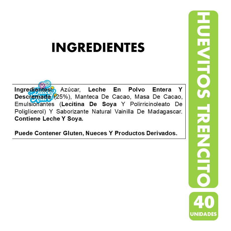 Huevitos De Chocolate Trencito - Pascua (bandeja 50 Uni)