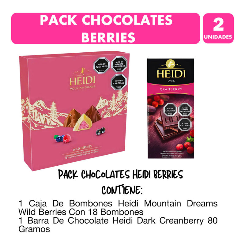 Especial Regalo -bombones Wild Berries Mas Barra Berry Dark