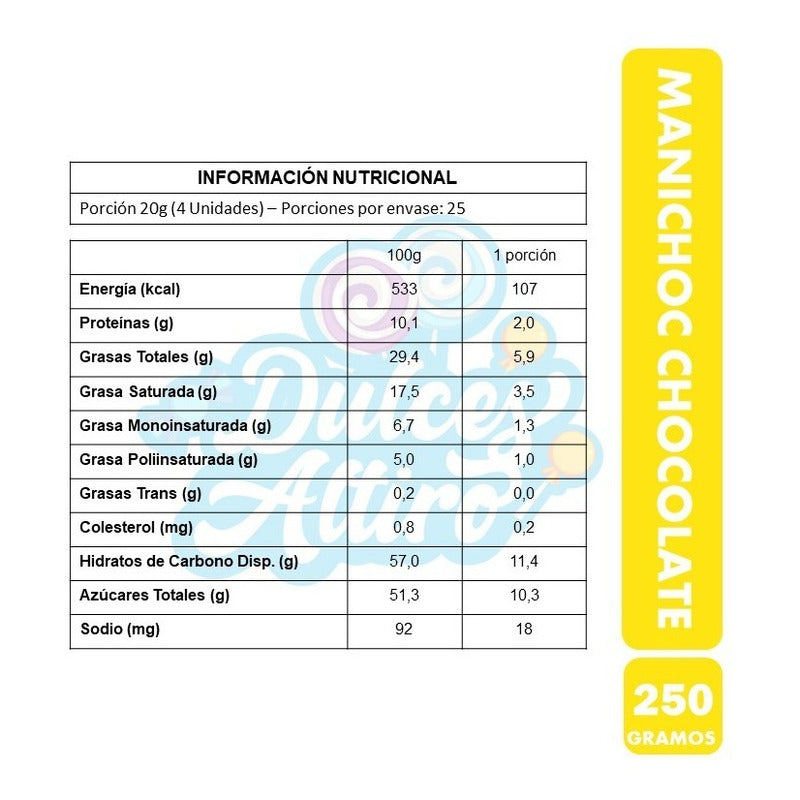 Manichoc Chocolate De 250g